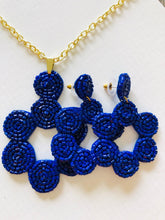 Load image into Gallery viewer, Navy Flower