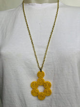 Load image into Gallery viewer, Vibrant Flower Bead Necklace (many colours)