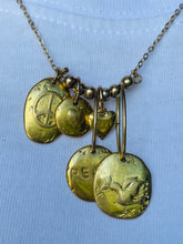 Load image into Gallery viewer, Peace & Love Necklace (gold, silver or copper)