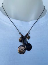 Load image into Gallery viewer, Peace & Love Necklace (gold, silver or copper)