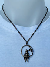 Load image into Gallery viewer, Bird on a Wire Necklace (Copper or Gold)