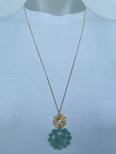 Load image into Gallery viewer, Floral & Ring Necklace (lots of colours available)