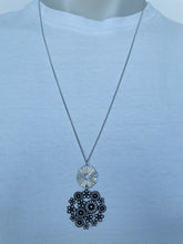 Load image into Gallery viewer, Floral & Ring Necklace (lots of colours available)