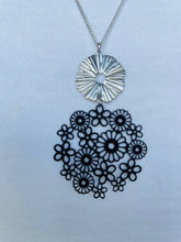 Load image into Gallery viewer, Floral & Ring Necklace (lots of colours available)