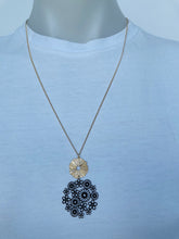 Load image into Gallery viewer, Floral & Ring Necklace (lots of colours available)