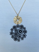 Load image into Gallery viewer, Floral & Ring Necklace (lots of colours available)