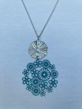 Load image into Gallery viewer, Floral & Ring Necklace (lots of colours available)