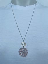 Load image into Gallery viewer, Floral & Ring Necklace (lots of colours available)