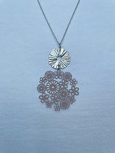 Load image into Gallery viewer, Floral & Ring Necklace (lots of colours available)