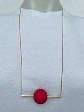 Load image into Gallery viewer, Ball & Bar Necklace (colours available)