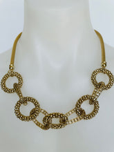 Load image into Gallery viewer, Circle & Oval Link Necklace (gold or silver)