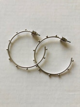 Load image into Gallery viewer, Dot Hoop Earrings (also available in silver)
