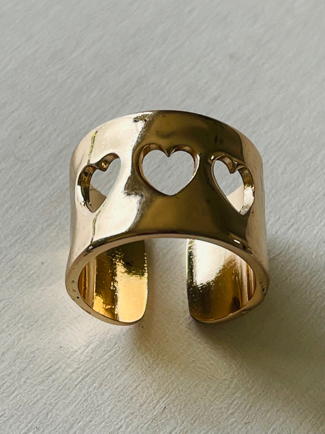 Rose Gold Heart Band Ring