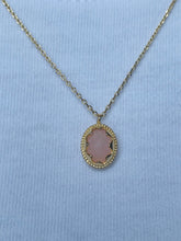 Load image into Gallery viewer, Rose Oval Necklace

