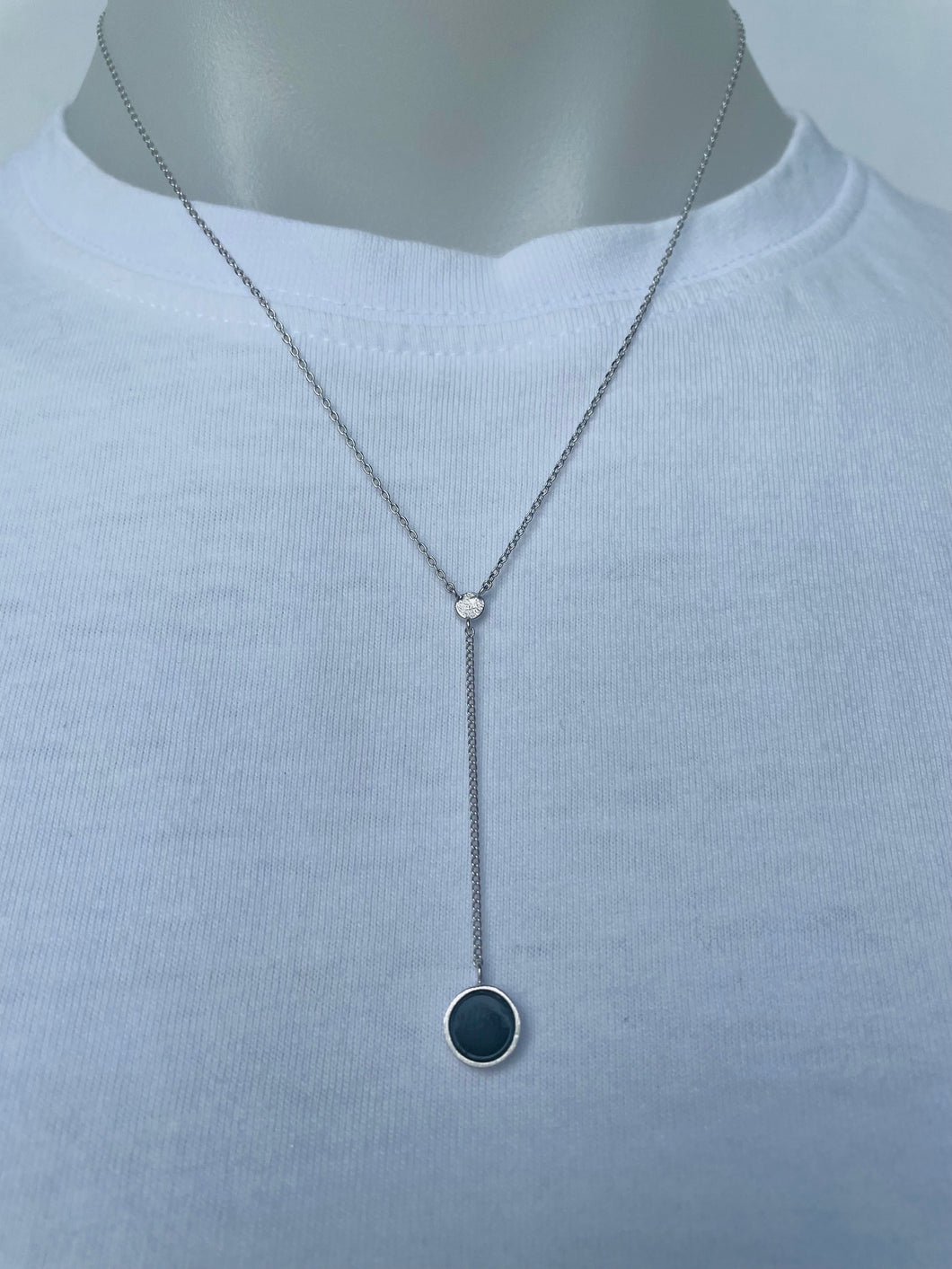 Circle Pendant Necklace (rose gold or silver)
