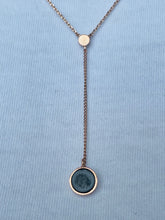 Load image into Gallery viewer, Circle Pendant Necklace (rose gold or silver)
