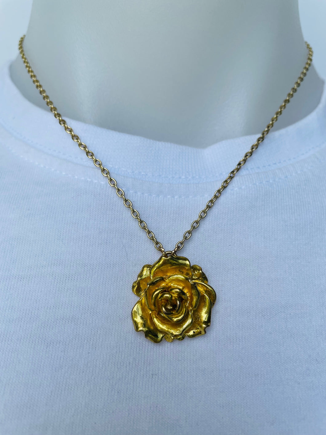 Rose Necklace (gold, silver or copper)