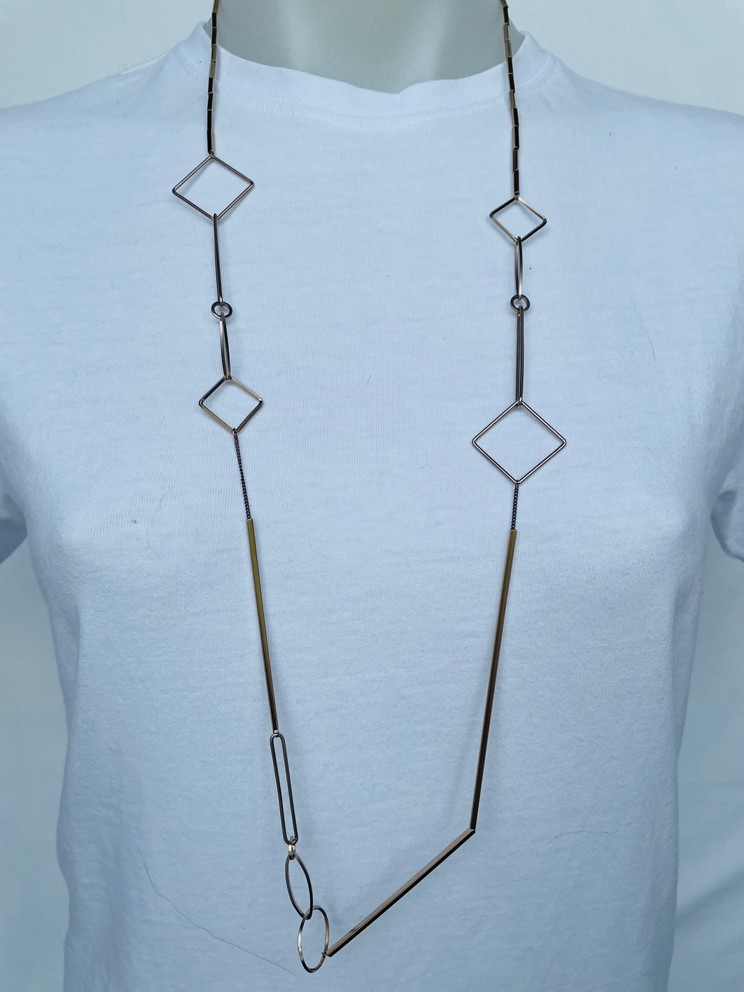 Long Geometric Necklace