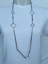 Load image into Gallery viewer, Circle, Diamond and Oval Necklace (4 colour options available)

